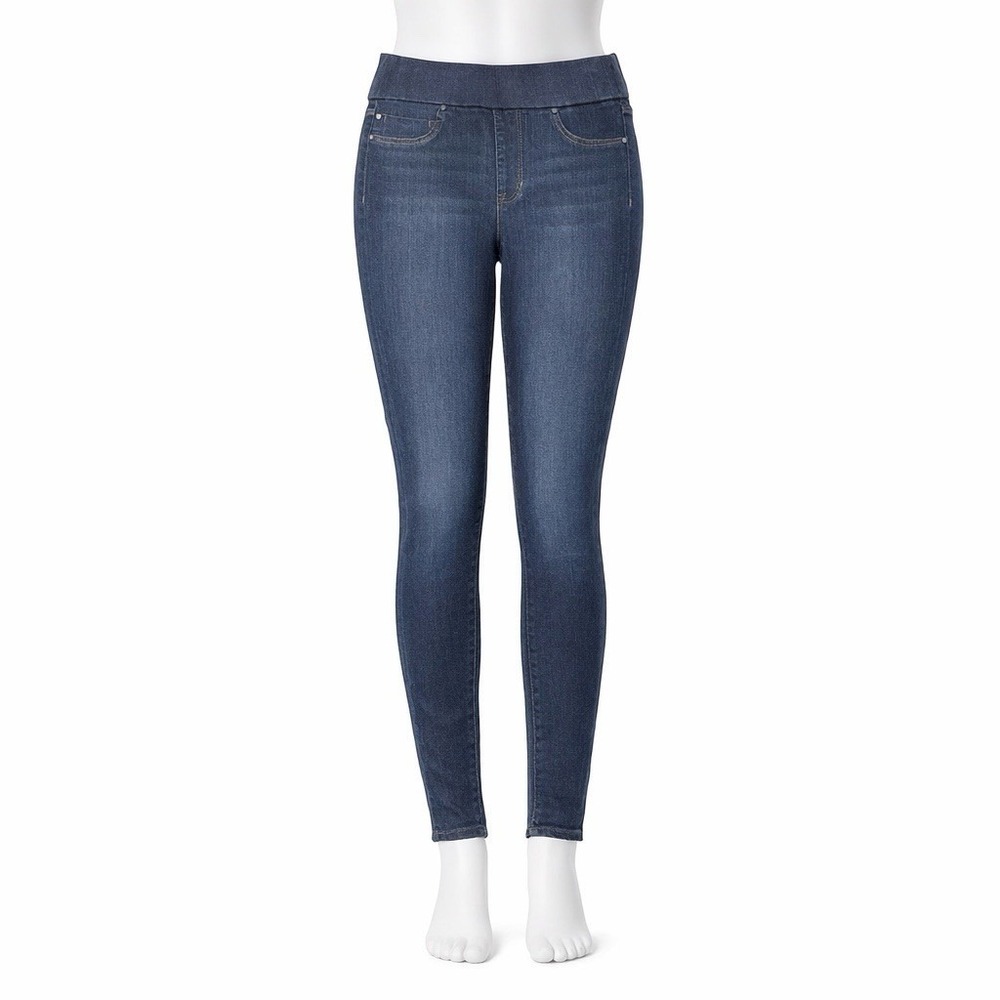 Liverpool Women's Skinny Jeans Pull On 8/29 Dark Wash‎ Stretch Jeggings